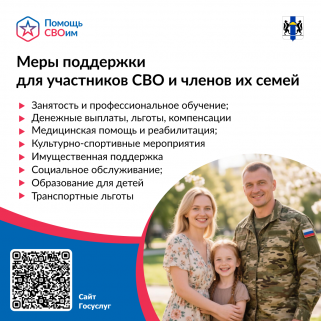 Государственная поддержка участникам СВО и их семьям
