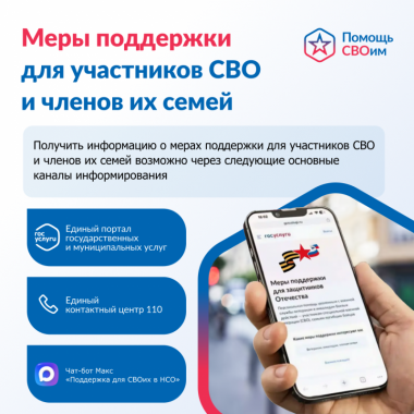 Государственная поддержка участникам СВО и их семьям