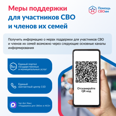 Государственная поддержка участникам СВО и их семьям